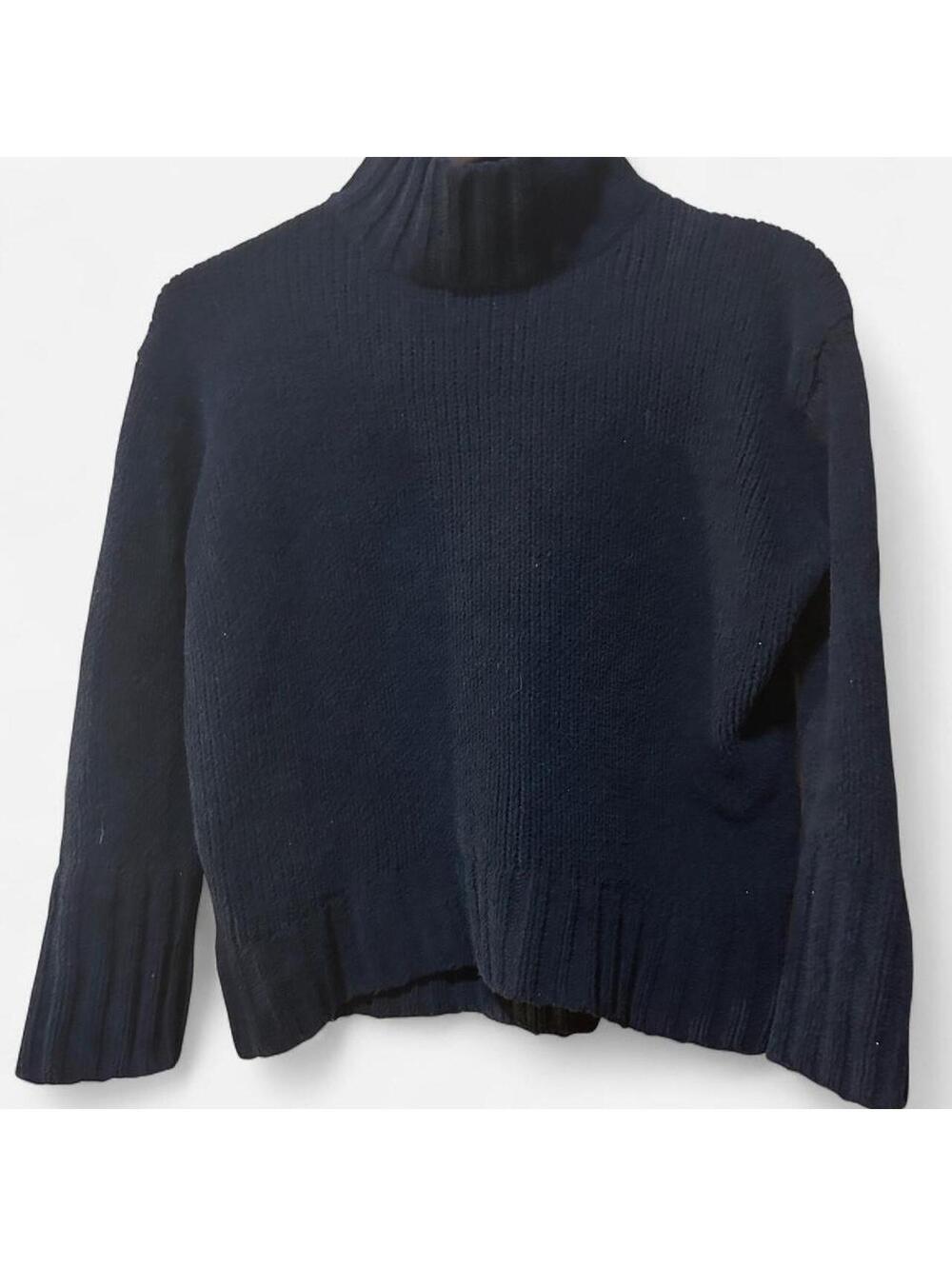 Philosophy Women's Black and Navy Jumper